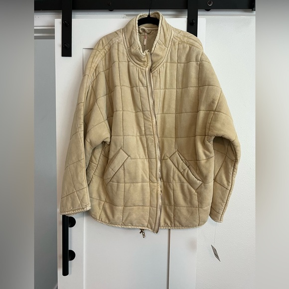 Free People Dolman Quilted Knit Jacket - Picture 1 of 6